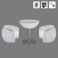 Комплект светящейся мебели Стол+2 стула V11