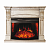 Каминокомплект InterFlame Мюнхен (бежевый с патиной)+Panoramic 33 LED FX