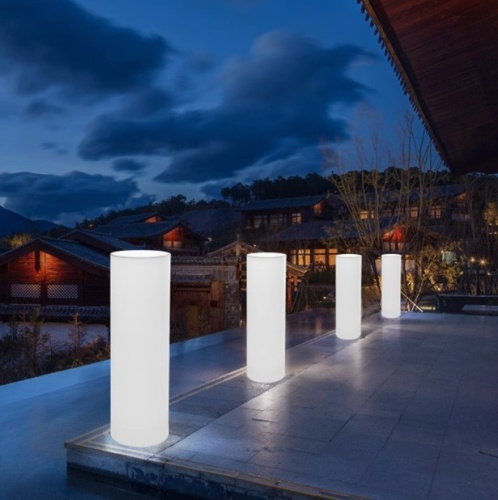 Светильник Цилиндр 40х40 питание от 220В, RGB