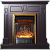 Каминокомплект InterFlame Берта (венге)+Majestic Brass