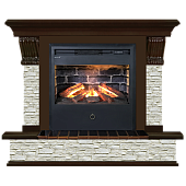 Панорама грот однотонный (темный дуб)+Samba 3D