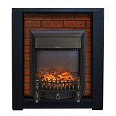 Каминокомплект Real Flame Skagen кирпич (темный орех)+Fobos-S Lux