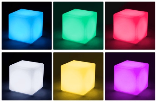 Светильник Куб 50 питание от сети 220В, RGB