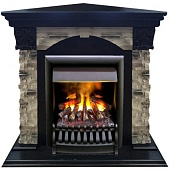 Каминокомплект Real Flame Dublin Rock Corner (античный дуб)+3D Oregan