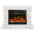 Каминокомплект Glenrich Панорама Алтай 28 (белый)+Newflame