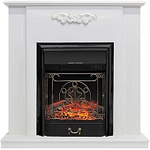 Каминокомплект Royal Flame Lumsden (белый дуб)+Majestic FX Black