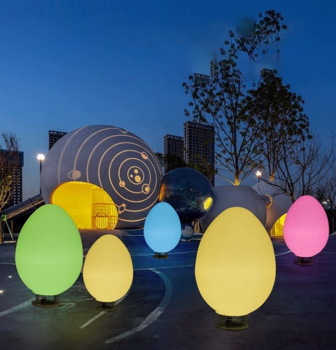 Светильник Яйцо 43х80 питание от 220В, RGB